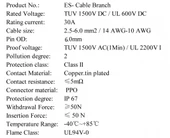 3 Lü MC4 Solar Konnektör 3 İn 1 Kablolu Paralelleme Y Branç - 2
