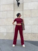 Bol paça pantolonlu alt üst takım thumbnail 3