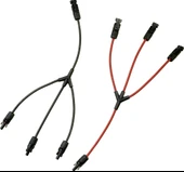 3 Lü MC4 Solar Konnektör 3 İn 1 Kablolu Paralelleme Y Branç - 1