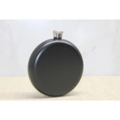 Yuvarlak Tekli Matara 8 Oz Siyah - 1