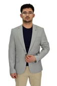 Erkek Gri Tek Spor Ceket Çift Yırtmaçlı BGL-ST04465 thumbnail 1