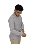 Erkek Likralı Spor Silim Fit Gömlek BGL-ST04331 thumbnail 11