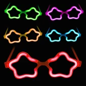 Yıldız Glow Gözlük - Yıldız Şekilli Glow Stick Gözlüğü - Glow Partisi Gözlük 12 Adet - 1