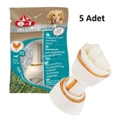 5 Adet 8in1 Köpek Kemiği Düğümlü Tavuk XS 12gr SKT:10/2026 - 1