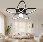 TT Aydınlatma TT337-SY  3 Renk Modüllü Toplu Mat Siyah Plafonyer Led Avize - 2