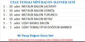 UZAY TEMALI BALON+BANNER SETİ 2 - 2