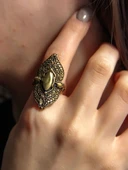 Trend Desenli Antik Ayarlanabilir Kadın Yüzük euy1261 thumbnail 1