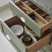 Mantar Kulp Düğme 1 ADET Mobilya Dolabı Çekmece Mutfak Dolap Kulpu Kulbu Plastik Beyaz thumbnail 2