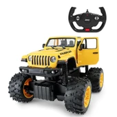 Rastar 1:14 Rc Uzaktan Kumandalı Jeep Wrangler Rubicon Big Wheel Off-Roader 2.4 Ghz Sarı - 2
