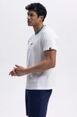 Ellesse Erkek Yeşil Bisiklet Yaka Beyaz Tişört CMO183 - 9