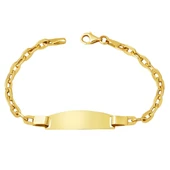 İsimli Plaka 14 Ayar Altın Çocuk Künyesi KUN07 - 1