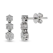 1.18 Ct Coronet Pırlanta Küpe CORK8 - 1
