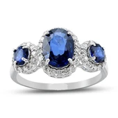 2.36 Ct Pırlanta Safir Yüzük RTY14 - 1