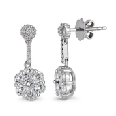 1.39 Ct Coronet Pırlanta Küpe CORK3 - 1