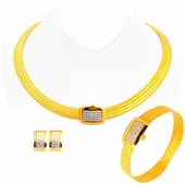 5 Sıra Taşlı Trabzon Hasır Set S14-09 - 1