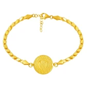 Pullu Zincirli Çeyrek Bileklik BIL51 - 1