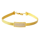 Üç Sıra Su Yolu Motifli Trabzon Hasır Bileklik BIL19 - 1