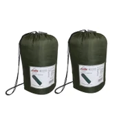 Evolite Camper Pro SQ Birleştirilebilir 2 Kişilik Uyku Tulumu - Haki - 4