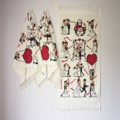 Saçaklı Mutfak El Havlusu 3lü Set Gelin- Damat 100 Pamuk - 2