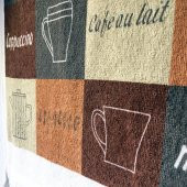 Saçaklı Mutfak El Havlusu 3lü Set Cup Coffe 100 Pamuk - 2
