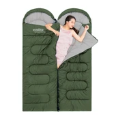 Evolite Camper Pro SQ Birleştirilebilir 2 Kişilik Uyku Tulumu - Haki - 1