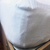 Tek Kişilik Fıtted Pamuklu Sıvı Geçirmez Yatak Koruyucu 90 X 190 cm +35 cm Pervaz Payı - 1