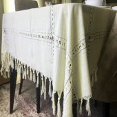 Dikdörtgen Masa Örtüsü Nazar Boncuklu Simli Model 160 x 220 cm - 2