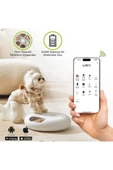 Wero Akıllı Kedi Köpek Yaş Mama Kabı , 6 Öğün Kedi Mama Dağıtıcısı, Evcil Hayvan Besleyici - Beyaz - 1