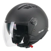 CGM 116A AIR Açık Kask SİYAH Uzun Vizör+Güneş Vizörlü -L thumbnail 4