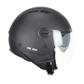 CGM 116A AIR Açık Kask SİYAH Uzun Vizör+Güneş Vizörlü -M - 1