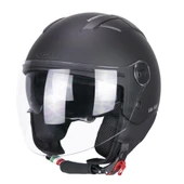 CGM 116A AIR Açık Kask SİYAH Uzun Vizör+Güneş Vizörlü -M - 2