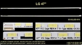 LG 47LS5600, 47LM615S, 47LM620S, PHİLİPS 47PFL4307, BEKO B47-LEP-6WV, ARÇELİK A47-LEP-6WV, TV LED BAR - 1