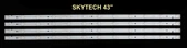 SKYTECH ST4340, SR43X6543, 303CX430032, CX430M02, 180.DT0-431900-0H, CX430DLEDM, TV LED BAR - 1