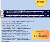 BEKO B32 LB M310, B32-LB-5313, B32-LB-4310, B32-LB-4311, A32 LB M310, A32-LB-5313, A32-LB-4310, G32 LB M310, G32-LB-5313, SN032DLD12AT022, SN032DLD12AT033, SN032DLD12AT033, AX032DLD12AT022 LED BAR - 1