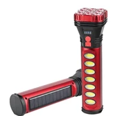 POWERMASTER HB-707-2 9+4 LEDLİ SOLAR + ŞARJLI EL FENERİ - 1