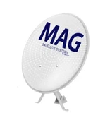 MAG 90 CM Uydu Anten Kalın Saç Vz-Y 0,60 Mm, DELİKLİ OFSET BEYAZ ÇANAK ANTEN - 1