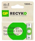 1,2V 1300mA ŞARJLI AA KALEM PİL GP RECYKO 2'Lİ - 1