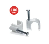 KARYA 7 NUMARA ÇELİK ÇİVİLİ 16 MM KROŞE (100'LÜ POŞET)(4X10 ANTİGRON KABLOLAR İÇİN) - 1