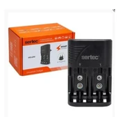 Sertec C802 Universal 4, lü Hızlı Pil Şarj Aleti Kalem-Ince-9 V - 1