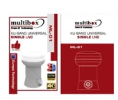 Ml-01 Multibox Universal Full Hd 4k Single Tek  Çıkışlı Lnb. Tüm Çanak Anten Ve Tv Ler İle Uyumlu - 1