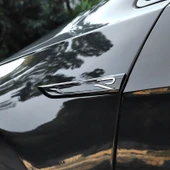 Golf 8 2'li çamurluk arması siyah-nikelaj / YACI165 thumbnail 2