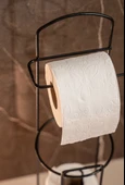 Tuvalet Kağıtlık Wc Kağıtlığı Tuvalet Kağıdı Standı Yedekli Tuvalet Kağıt Askısı - 2
