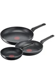 TEFAL B55691 Titanyum 1X SimpleCook 3'lü Tava Seti 20/24/28 cm - 1