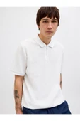 JACK JONES Erkek BEYAZ Polo Yaka Kısa Kollu Tişört 12279177 - 11