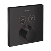 Hansgrohe Showerselect Termostatik Ankastre Banyo Bataryası 2 Çıkış Mat Siyah 15763670 - 1