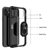 Apple iPhone 12 Kılıf Mola Kenar Köşe ve Yüzük Kısımları Renkli - 12