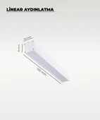 120 cm Beyaz Metal Kasa Lineer Aydınlatma 4000K (Gün Işığı) - 2