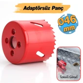 Bi Metal Panç Ø 46 mm Delik Açma Alçıpan Ahşap Pvc Delme Testeresi Adaptörsüz 1 Adet thumbnail 1