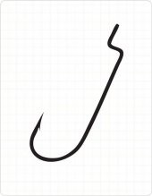Fudo 4701 Worm İğne Black Nikel No:2/0 - 1