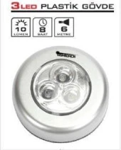 Lightorch Dolap Altı Aydınlatma 3 LEDli Pilli Dokunmatik - 2
